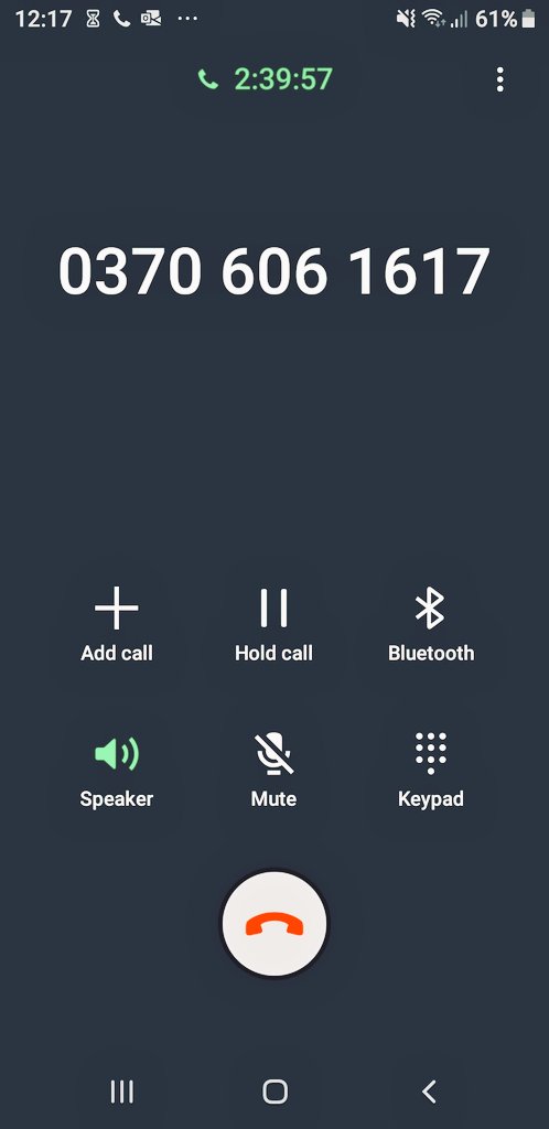 Willms77's tweet photo. Do you want me to hang up? Is that what you're hinting at? @AAInsured @axainsurance #insurance #waiting 
2 and a half hours here..... https://t.co/6OLGdW1VtG