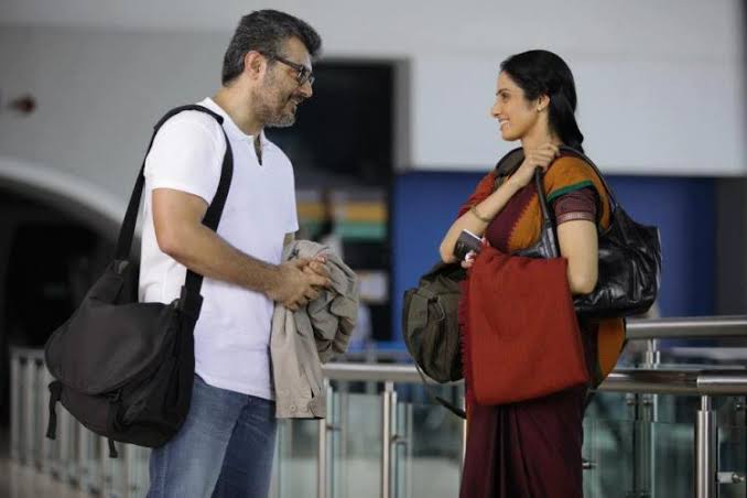 52. English vinglish - Cameo appearanceAjith has refused any remuneration for his cameo in this film. What’s more, the Thala flew in for the shooting at his own cost.  #28YrsOfSELFMADETHALAAjith  #Valimai