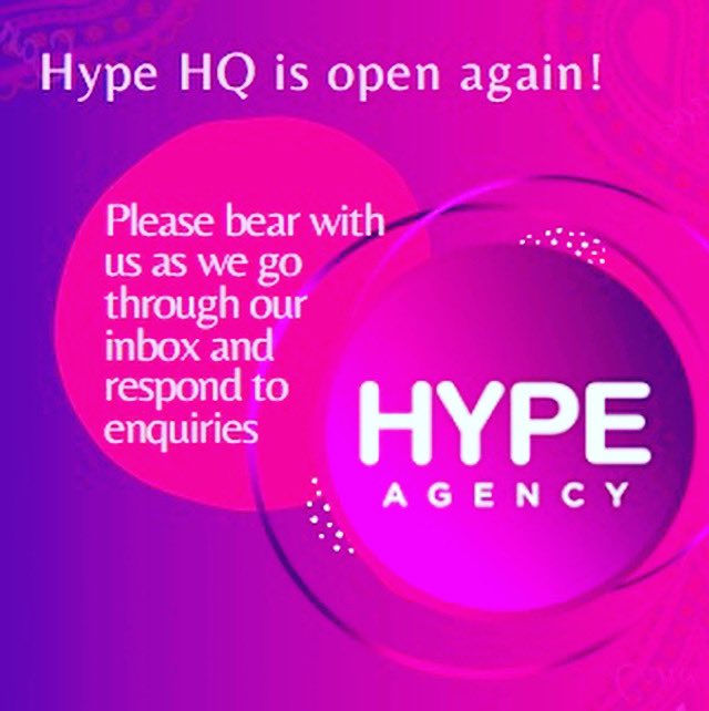 Hype HQ is open and it’s so good to be back. Please bear with us while we respond to emails.

#eventprofs #eventprofsuk