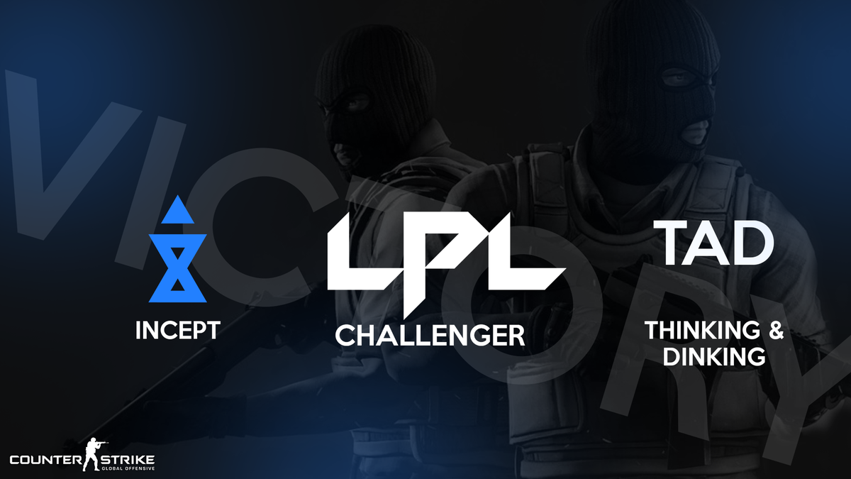 IncepteSports's tweet photo. We defeat TAD 2-0 and progress to the grand finals of @LPL_Play Challenger! #InceptHYPE https://t.co/aYKBrJH321