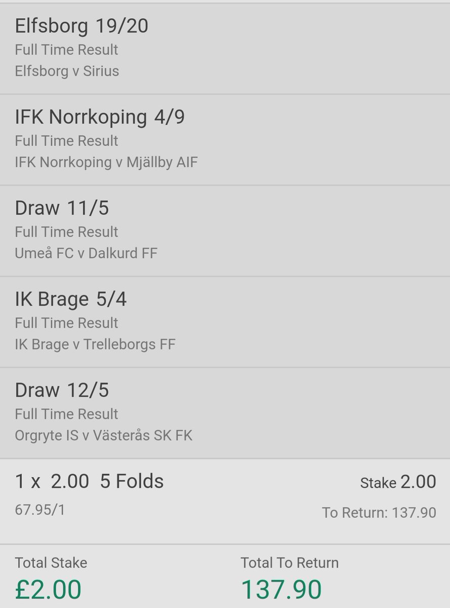 garydoc777's tweet photo. Sweden 🇸🇪 Switzerland 🇨🇭 Norway 🇳🇴 and the rest of the world straight win/draw acca's 😁😁🍀🍀🍀🍀 https://t.co/CByaF1u02D