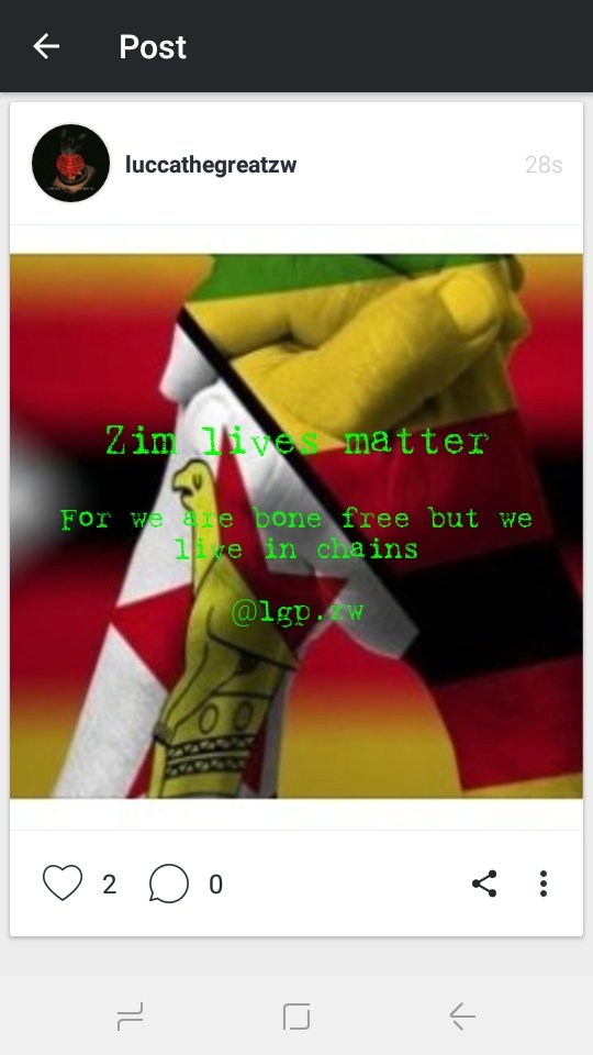 We live in fear in our own country n in our own streets . Let zim be free <a href="/itsmichg/">m ､ﾝ</a> @zimbabeanlivesmatter