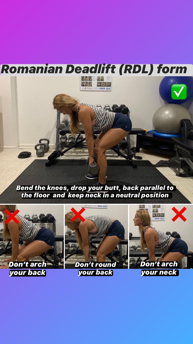 ParagiLLC's tweet image. Proper form for Romanian Deadlift (RDL) #rdl #properform #paragillc