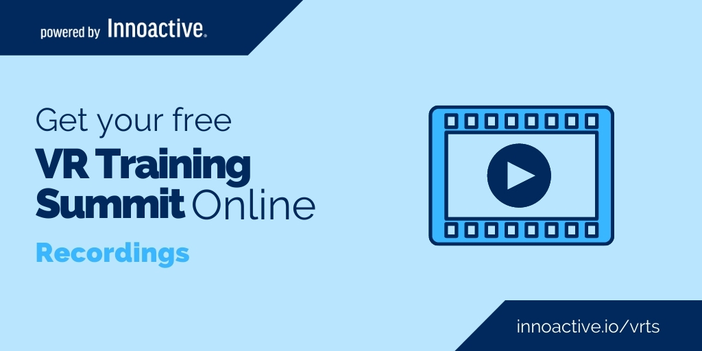 Join us in our second #VRTrainingSummit on September 21-23! Check out our incredible line up and content from our previous edition and sign up today!

innoactive.io/vrts-recordings