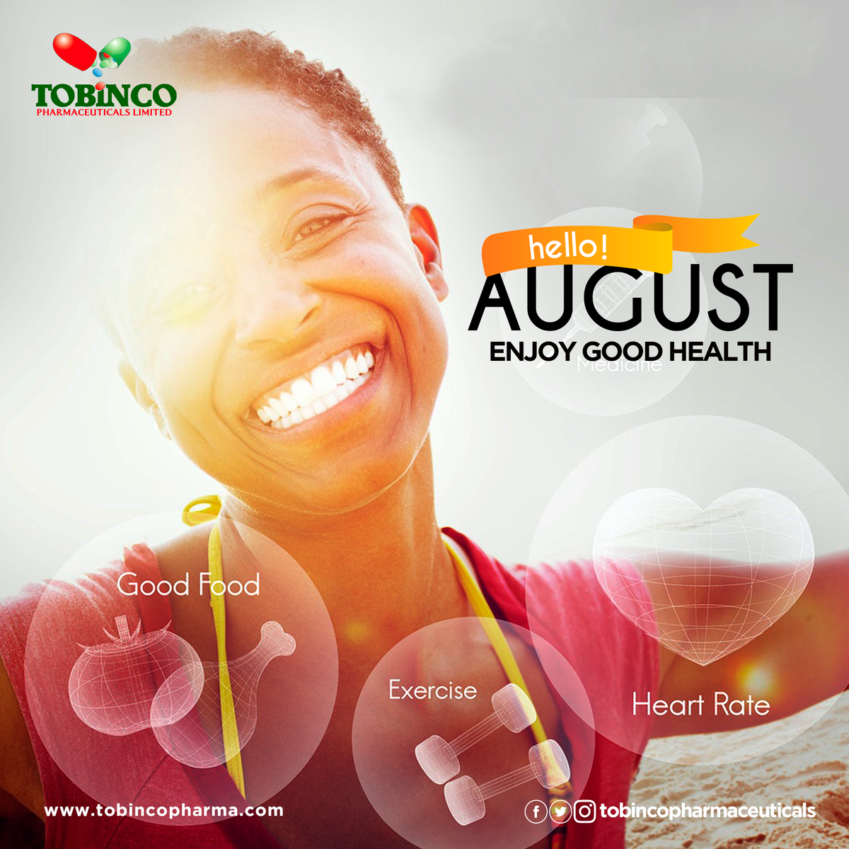 Tobincopharmacy's tweet photo. Welcome to the new month of August. May you and your family enjoy great health.
#august #newmonth #healthmatters #tobincoeducates #staysafe #COVID19 https://t.co/bElBrpKk5W