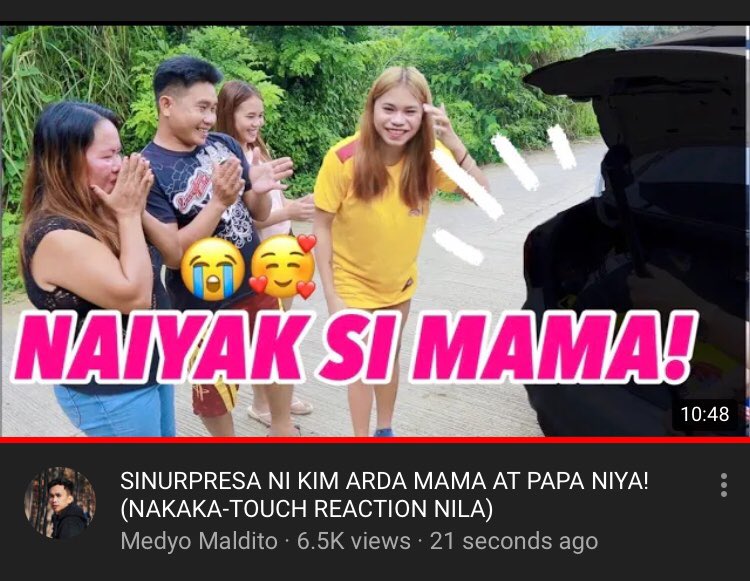 MMS_official_'s tweet photo. Isang masayang pakiramdam na maka tulong ka sa eyong pamilya. Ano nga kaya ang surpresa ni Kim Arda para sa kanyang pamilya? Panoorin ang kabuohang video sa Youtube Channel ni Medyo Maldito 😊
https://t.co/TTNvIUxUaQ https://t.co/5Lt8vXozDZ