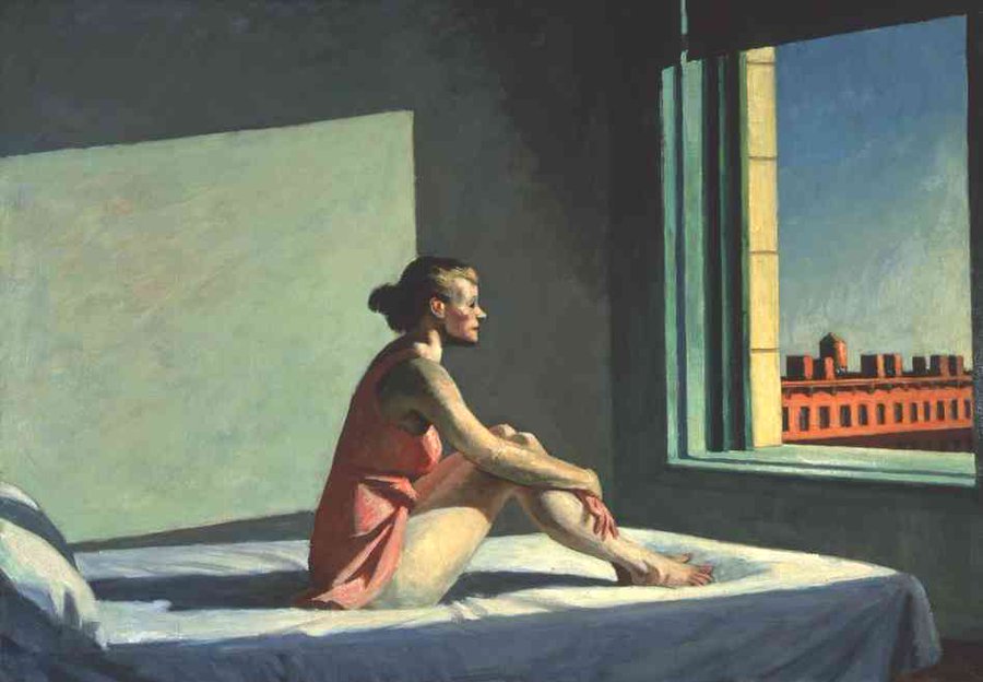 Muchas personas buscan tan desesperadamente la compañía de otros que parece que encuentren insoportable la propia. Deberían congraciarse con ella, porque es la única que nunca les dejará solos.

🎨 Edward Hopper