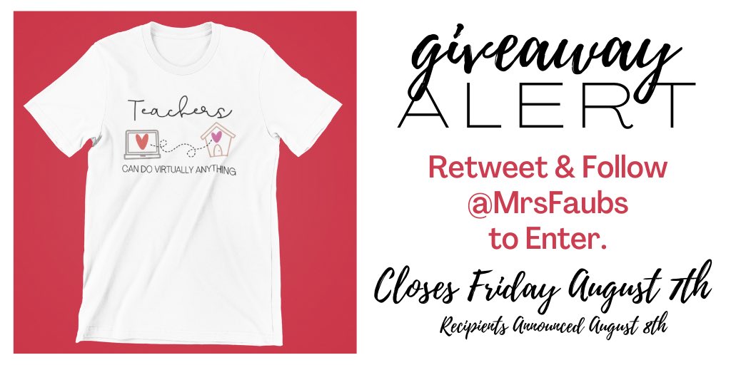 🚨Giveaway Alert!🚨 

It’s more evident than ever that TEACHERS CAN DO VIRTUALLY ANYTHING! — RT &amp; Follow for a chance to win this shirt! ⬇️ ✌🏼educators will be chosen. Entry closes this Friday! ♥️ #TeachersDeserveIt #WeLeadTx #TxEd #GetYourLeadOn #BeTheOne #KatyISD #ElemAPNetwork