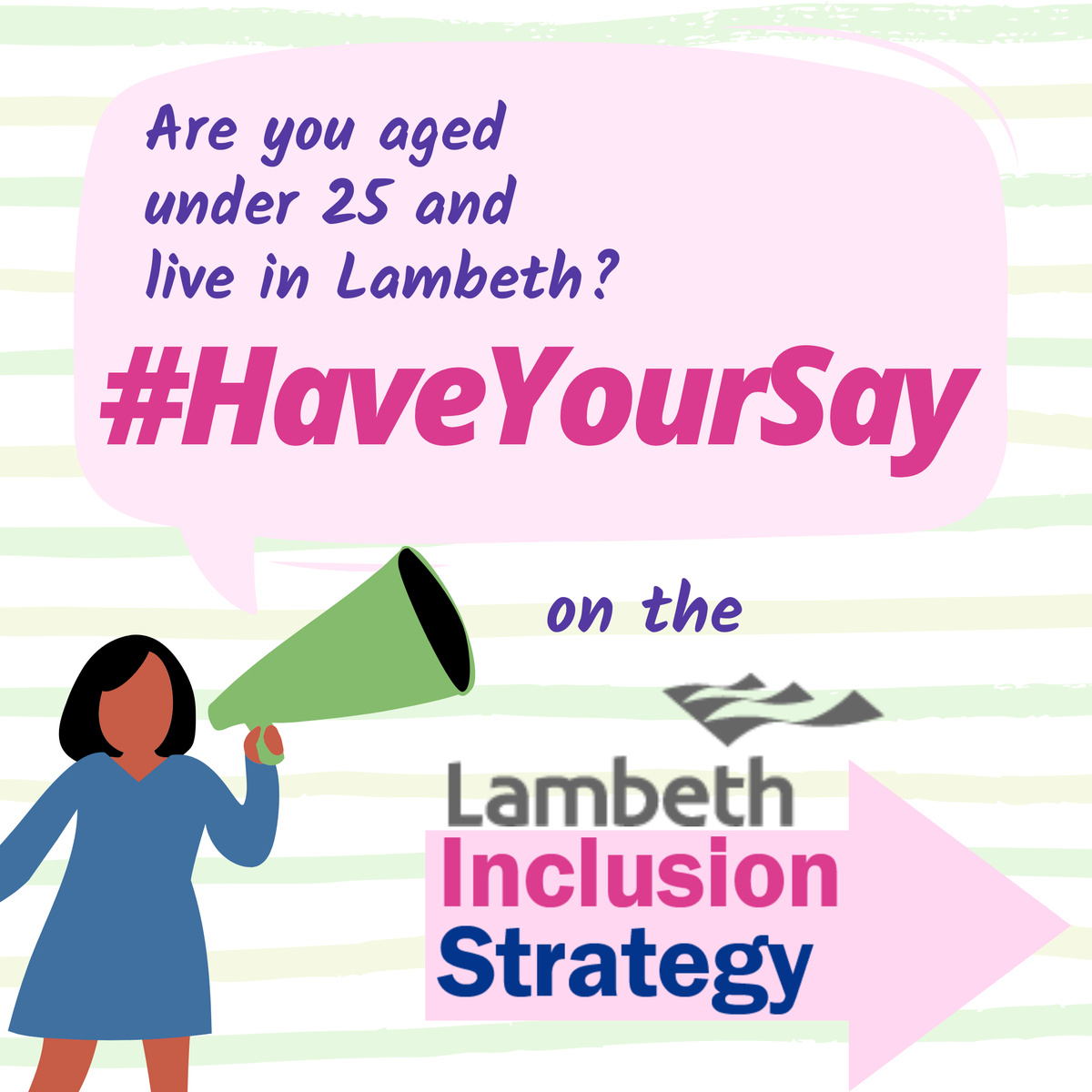 HWLambeth's tweet photo. ⚠️22 days left to hear from all #YoungPeople in #Lambeth. Please help us get the word out!🗨️📢
@lambeth_council is creating a new #Inclusion Strategy to better support &amp; create opportunities for ALL young people. #HaveYourSay to help make sure it's good!
👉https://t.co/wYiXIP5v28 https://t.co/pl4u7WXpkT