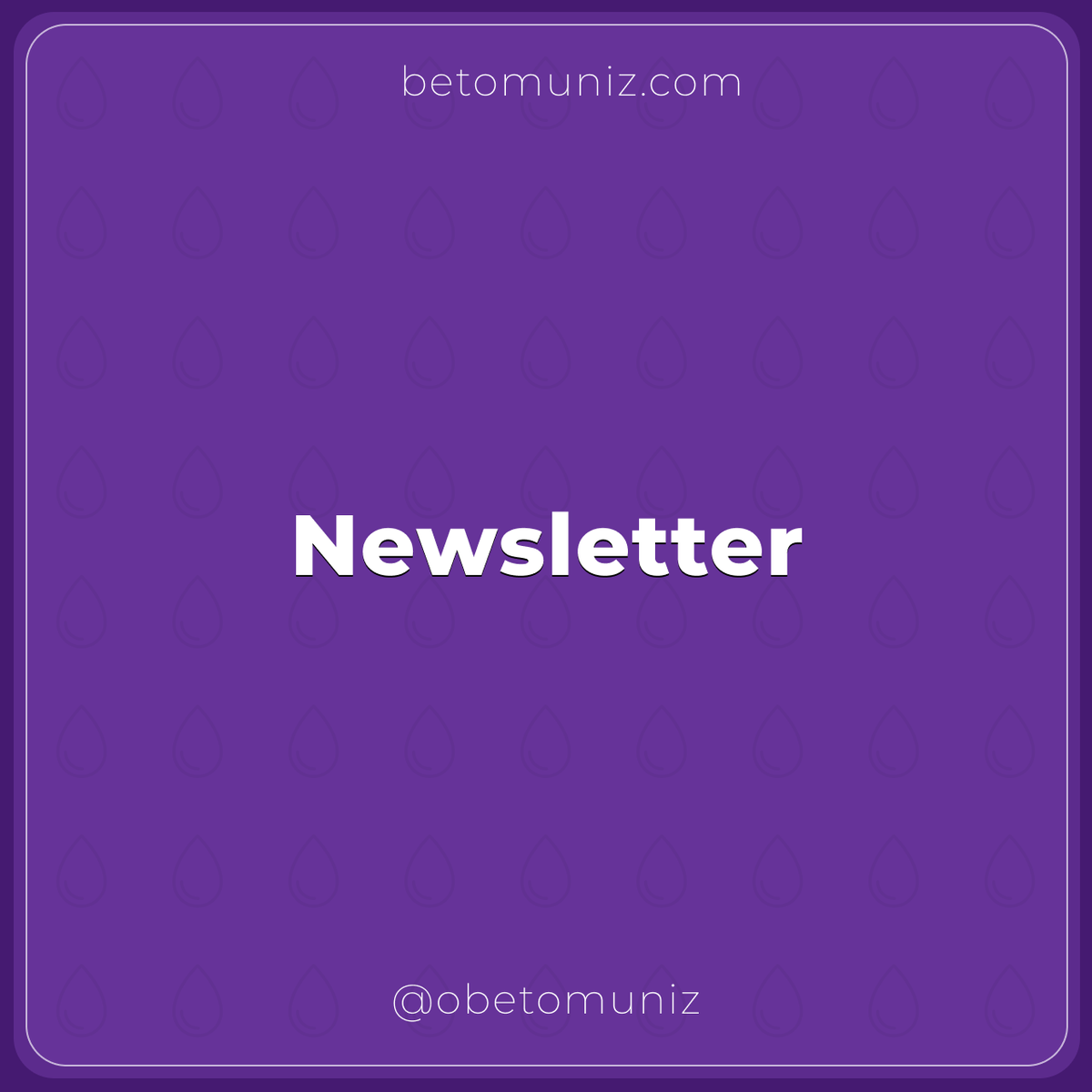 obetomuniz's tweet photo. 🤩 Fala pessoal, beleza?
💌 Criei uma newsletter e assim que alcançar 100 inscritos vou enviá-la semanalmente com conteúdos sobre #DesenvolvimentoWeb, #RemoteWork, #CarreiraDev e #ComunidadesDev.
Assine 👉 https://t.co/fqQ5qL7u5u
#soudev https://t.co/FIcJ6vT91x