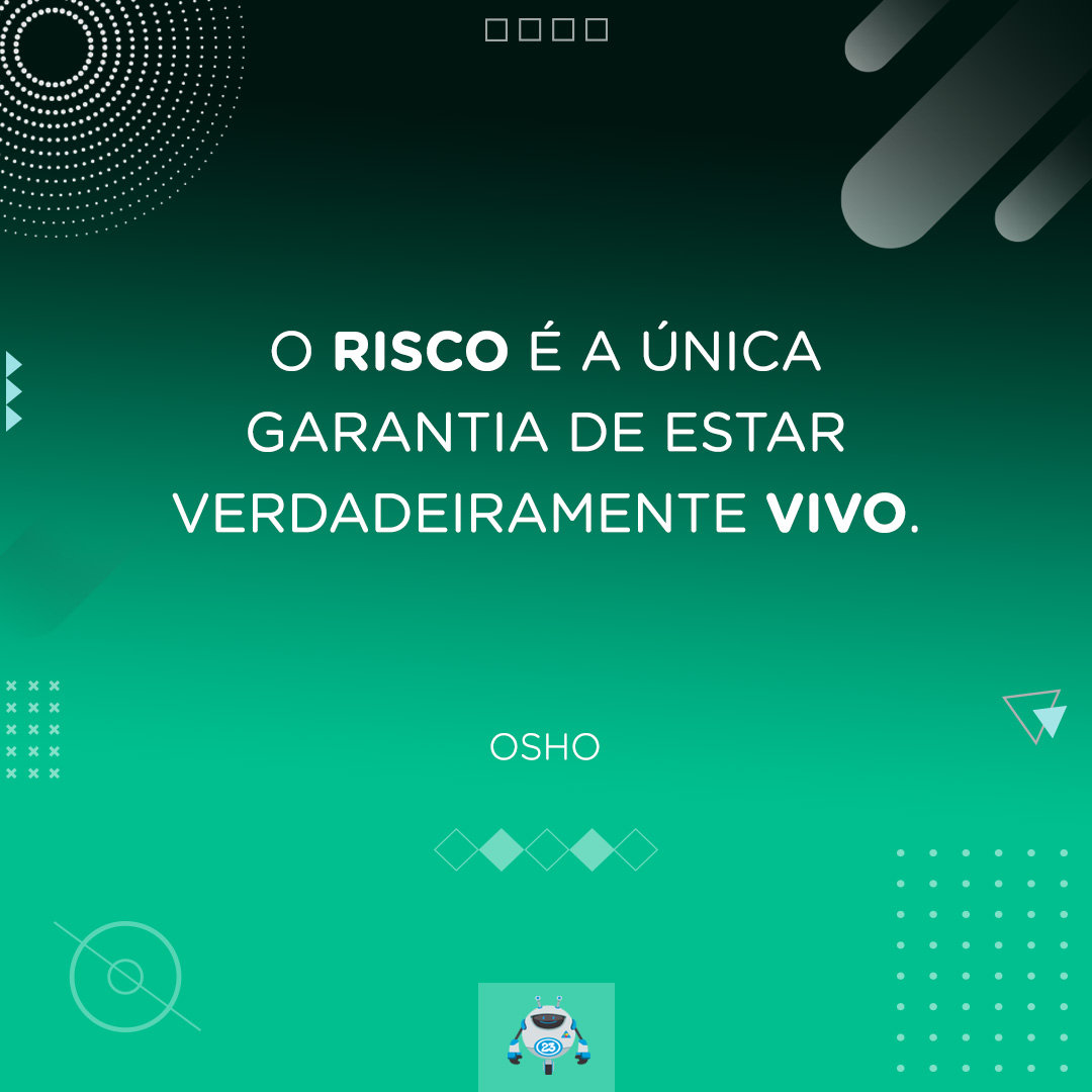 23web_'s tweet photo. 👉 O risco é a única garantia de estar verdadeiramente vivo.
.
Osho
.
.
.

🖥 Visite o nosso site e conheça o nosso trabalho:
https://t.co/3hBame05Rg
.
.
.
.
.
#frases #frase #quote #citações #23web #frases23 #bomdia #pensamentos https://t.co/jSnnO3EKft