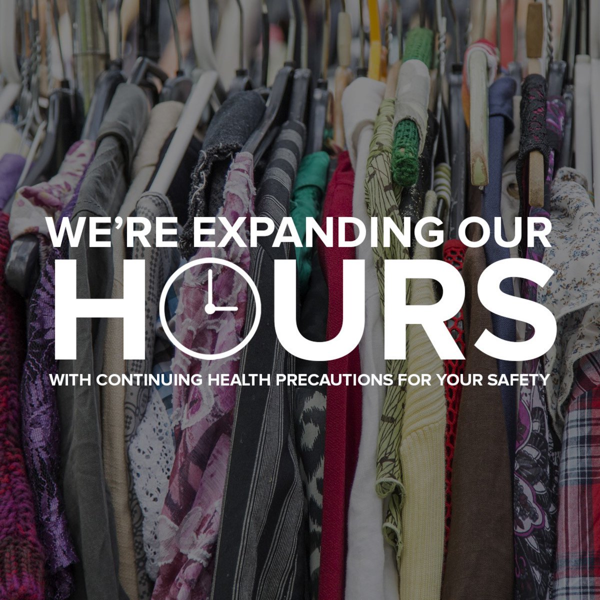 MarionGoodwill's tweet photo. Our Westerville store and our Delaware store have expanded their hours. Starting today the hours will be Monday-Saturday: 9am-8pm and Sunday: 10am-6pm. #MoreTimeToShop https://t.co/rht5tzDxgB