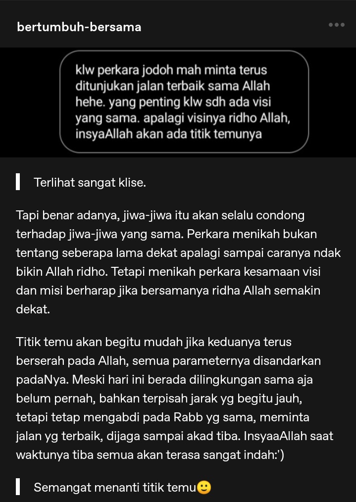 helmaaisha's tweet photo. Tentang menikah~ https://t.co/1ahVwagLZ4