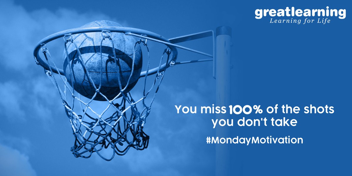 Great_Learning's tweet image. When you look at failure as a lesson and not the end of the world, you realise that anything is possible. It’s easy to not try but trying, failing and trying again is the key to achieving greatness. Start now by upskilling with Great Learning.

#LearningForLife #MondayMotivation