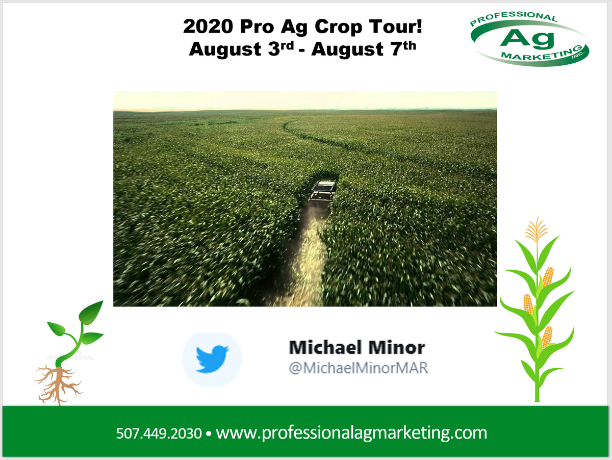 MichaelMinorMAR's tweet photo. Its that time of year again! The #proagcroptour starts today in South Dakota and works its way south. Follow @alexjrenaas and i on twitter over the next 5 days to track our progress. #cropwatch https://t.co/22YY2dpQF8