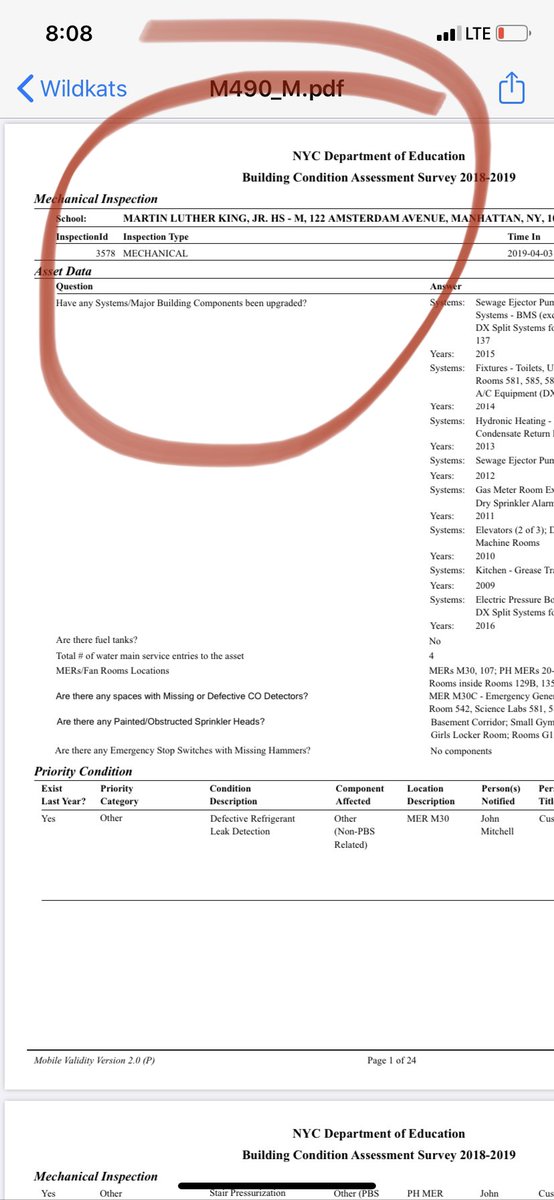 NYCDOE_Teachers's tweet photo. Important Teachers look up ur schools inspection report using the link in blue. Look up ur air quality and other air issues recorded in ur schools report. Over 70% of our schools have major air flow issues. #edchat #educhat @BxEU4J @MOREcaucusUFT @UFT @UFTSolidarity @AFTunion https://t.co/lYcwJiu2nd
