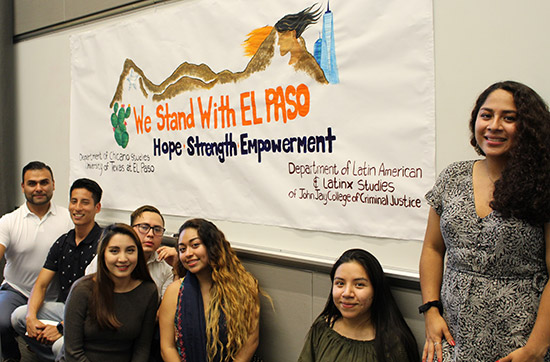 JJExtAffairs's tweet photo. On this one-year anniversary, we remember the 23 victims killed in the #elpasoshooting and the 23 injured, while reaffirming our commitment to work for acceptance, diversity, inclusion and against bigotry and hatred. #ImSSC @JohnJayCollege @JJayLLS https://t.co/mbBThRA10T