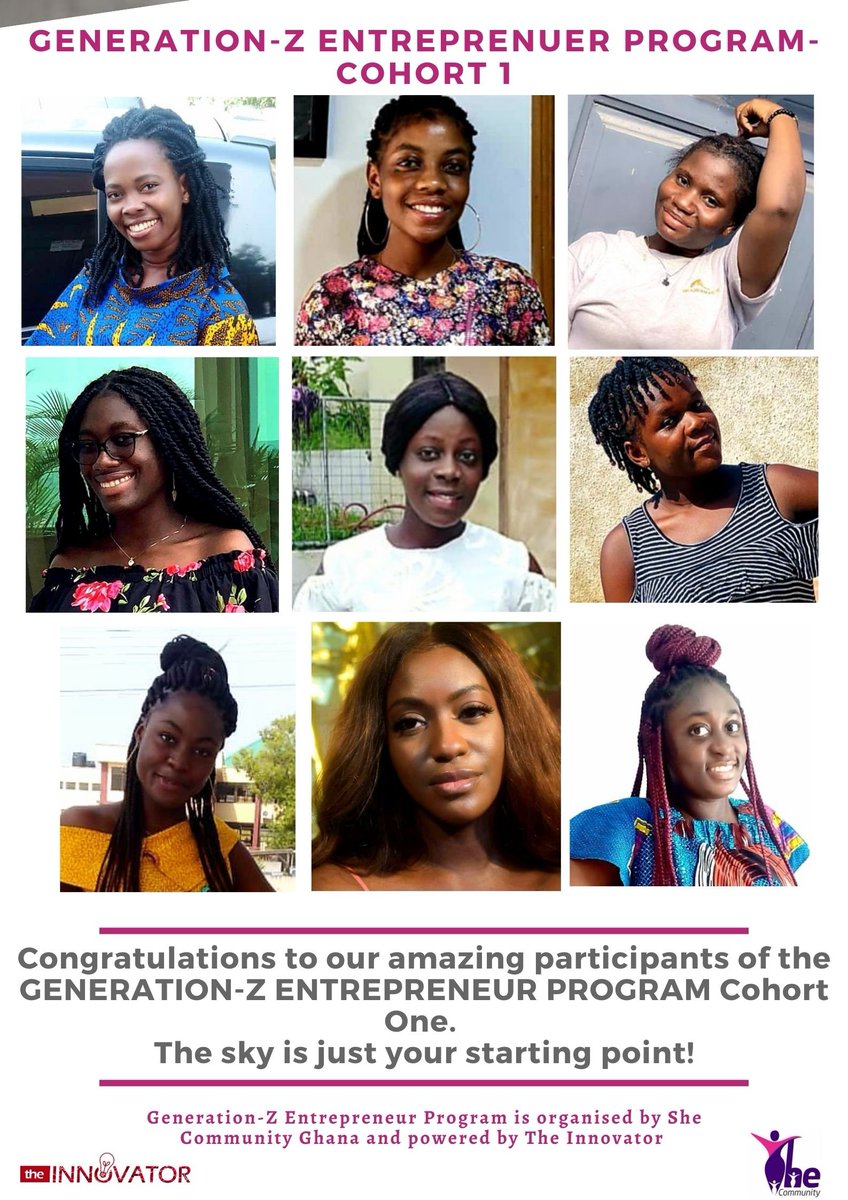 PhillippaPremp1's tweet photo. We are supper excited to present to you our very amazing participants of the GENERATION-Z ENTREPRENEUR PROGRAM Cohort One.

Registration for Cohort 2 is open!

This training is for young adults between the ages of 18-25 only!!
https://t.co/RpBhTg1bNa https://t.co/4T4VhaLxwF