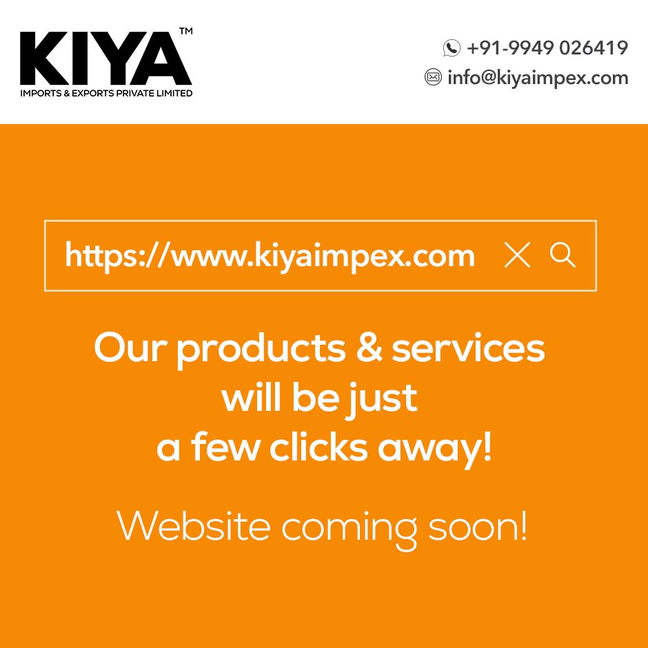 Kiya is an efficient & reliable partner to handle all ur #importexport requirements of all types. For ur comfort & convenience, we are taking #Kiya to the digital so that u can access our services right at ur fingertips. kiyaimpex.com #kiyaimplex #websitelaunchingsoon