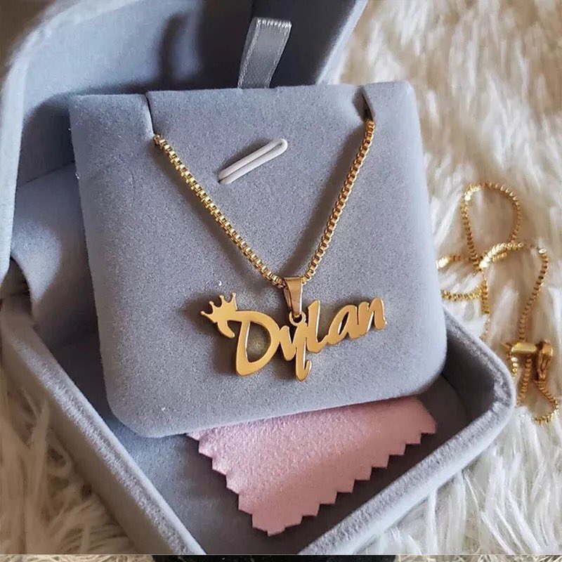 Personalized Jewelry •Stainless Steel (From 6500)•925 Sterling Silver (From 12,000)• Bubble Letter Pendant ( 6500/Letter)Dm for more samples