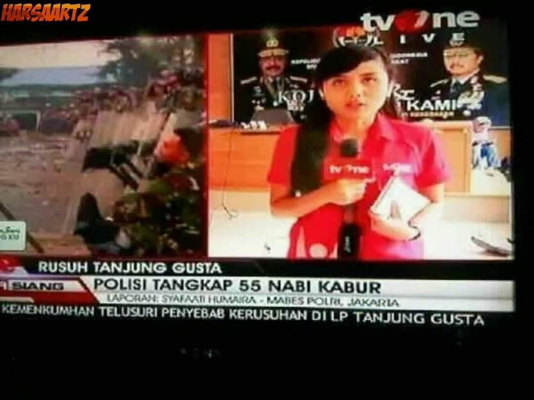 Kumpulan bug dalam berita TV.