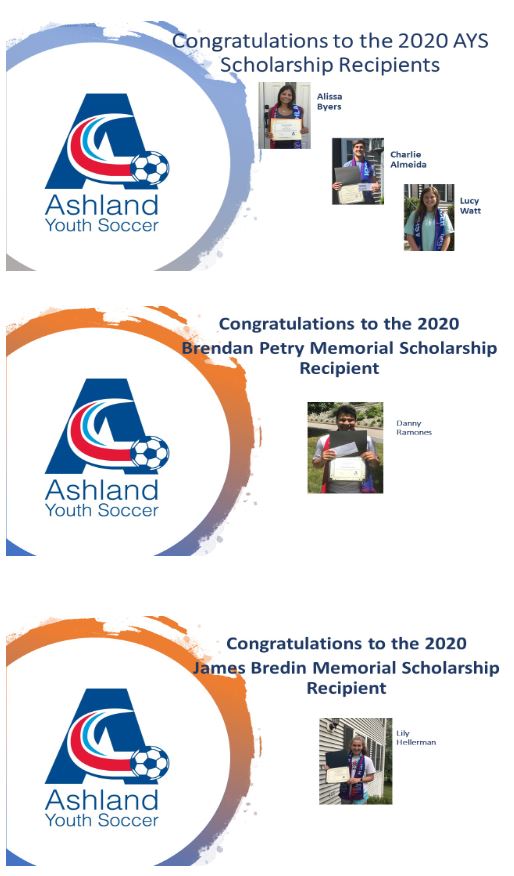 Congrats to the Ashlands AYS award recipients for the class of 2020. Congratulations on your graduation and best wishes for your next adventure!