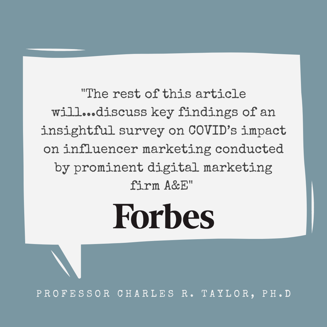 amraandelma's tweet photo. Thank you to @Forbes and the distinguished Professor @crtaylor33 for this incredible feature on our study on the impact of COVID on influencer marketing! Full interview on: https://t.co/0y9H7FWQE9 #DigitalAgency #AmraAndElma https://t.co/7oqVrv04sK