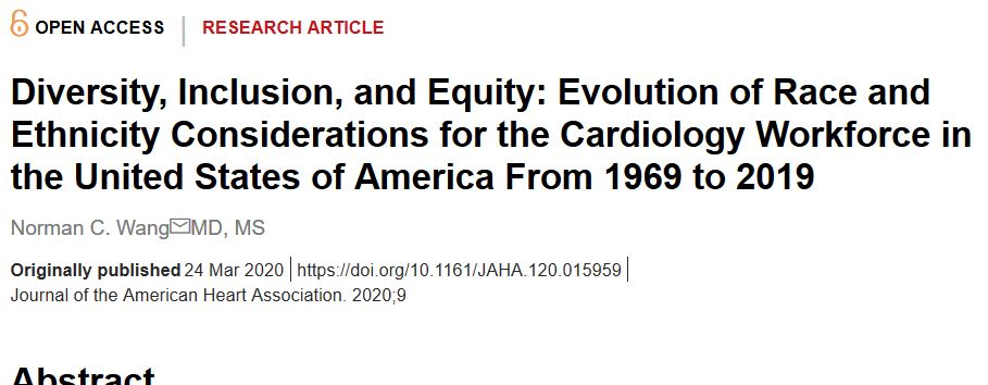 So many problems with this anti-affirmative action opinion piece masquerading as a "research article" in  @JAHA_AHA. Some, but not all, listed here... (thread)