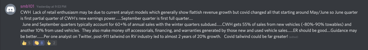 HiddenPivots's tweet image. $CWH #HPteam get&apos;s it.👏