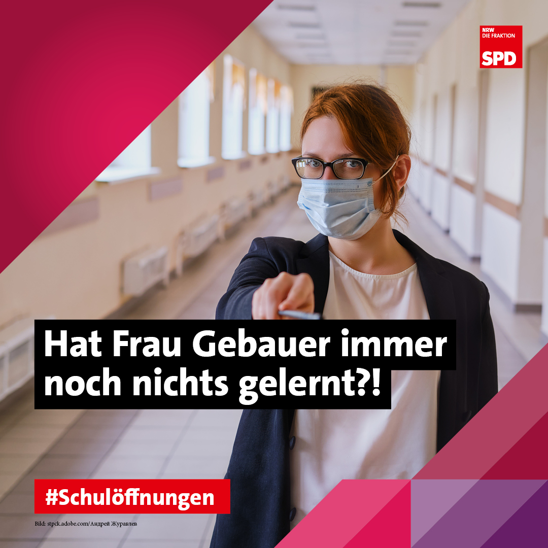 Die #Maskenpflicht für Schulen kommt. Das ist gut! Aber warum werden die #Schulen wieder nur kurzfristig und erst zum Ende der #Ferien über die Pläne der Landesregierung informiert? In Bayern ging es auch anders. Hat Frau Gebauer immer noch nichts gelernt?
#Corona #Coronavirus