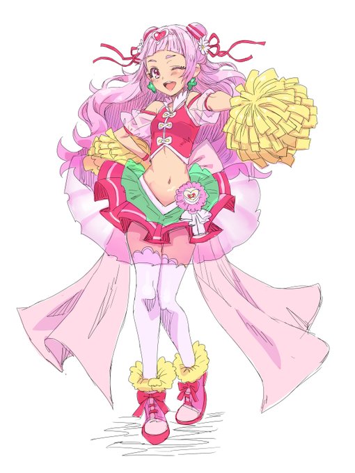 立ちポーズ練習にキュアエール 