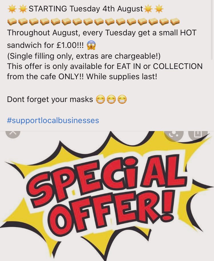 SnapBoxCafe's tweet image. Starting tomorrow