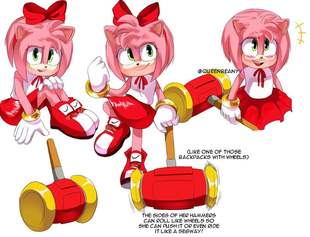 Amy movie design, Sonic the Hedgehog