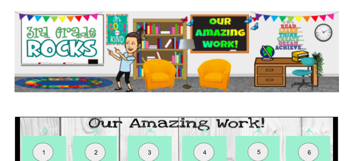 Created a new website for parents and students to use with distance learning.  I'm planning to replace some of the bitmoji's with real pics of me..but not all because they're fun! My plan is for this to be the "classroom" and GC their virtual desk <a href="/EarhartExplorer/">Earhart Elementary</a> <a href="/DesertSandsUSD/">Desert Sands USD</a>