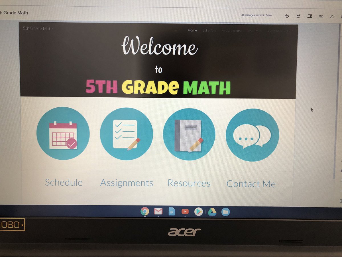 mrspotterteach's tweet image. Working on a #GoogleSite for this school year. So much easier to navigate for parents (and students) to have everything in one place!