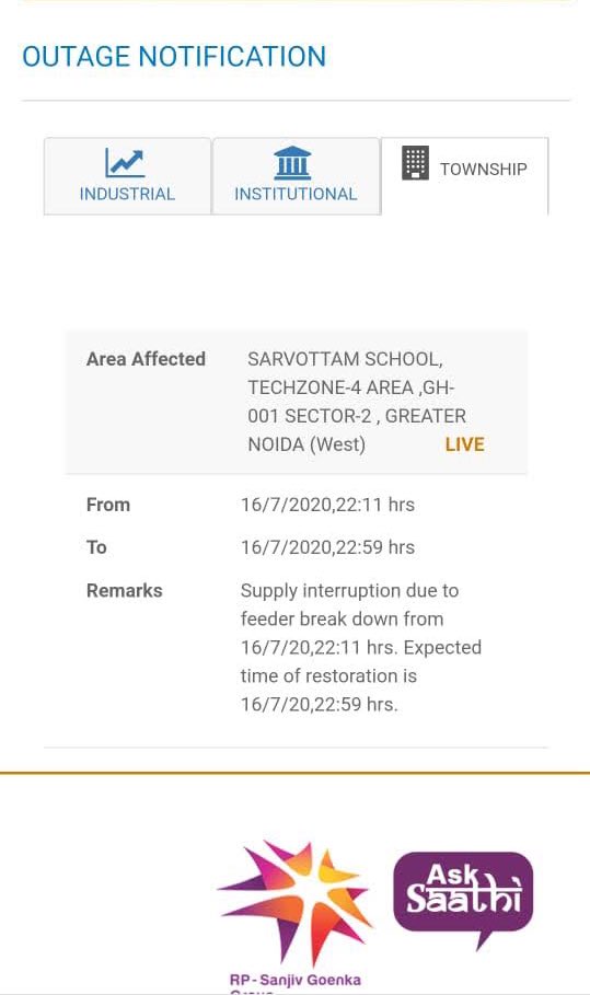 SGuptaGNW's tweet photo. Are we paying so much huge fixed charges for such poor service??

Don’t we have the right to have sound sleep!!

Why can’t #NPCL could improve their infrastructure!!!
@RP_SanjivGoenka @OfficialGNIDA @nefowaoffice @dr_maheshsharma @DhirendraGBN @UPGovt @ptshrikant https://t.co/BFK3GKmltb