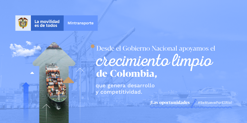 Cormagdalena's tweet photo. ¿#SabíasQue el transporte fluvial baja los costos de movilización para transportar productos y mercancías? Colombia #SeMuevePorElRío para generar más oportunidades y mejorar la calidad de vida de los colombianos. https://t.co/R3153uHH8P
