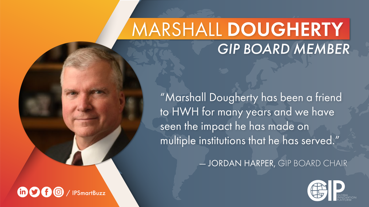 Our next new board member is Marshall Dougherty, COO of HWH! Read more about Marshall here >> globalinnovationplatform.com/news/gip-board… #ipfm #sgiot #iEcoNet #IPSmartBuzz #innovation #DigitalRevolution #DigitalEconomy #tech #affirmtogether