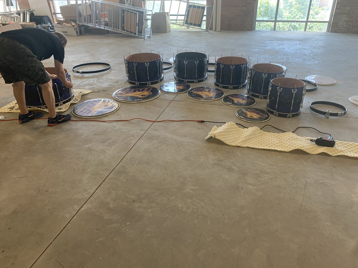 pmbdrumline's tweet photo. Preparations are underway to get ready for band camp! We can’t wait to see everyone in just 5 days! https://t.co/BzjjnjSuJ7