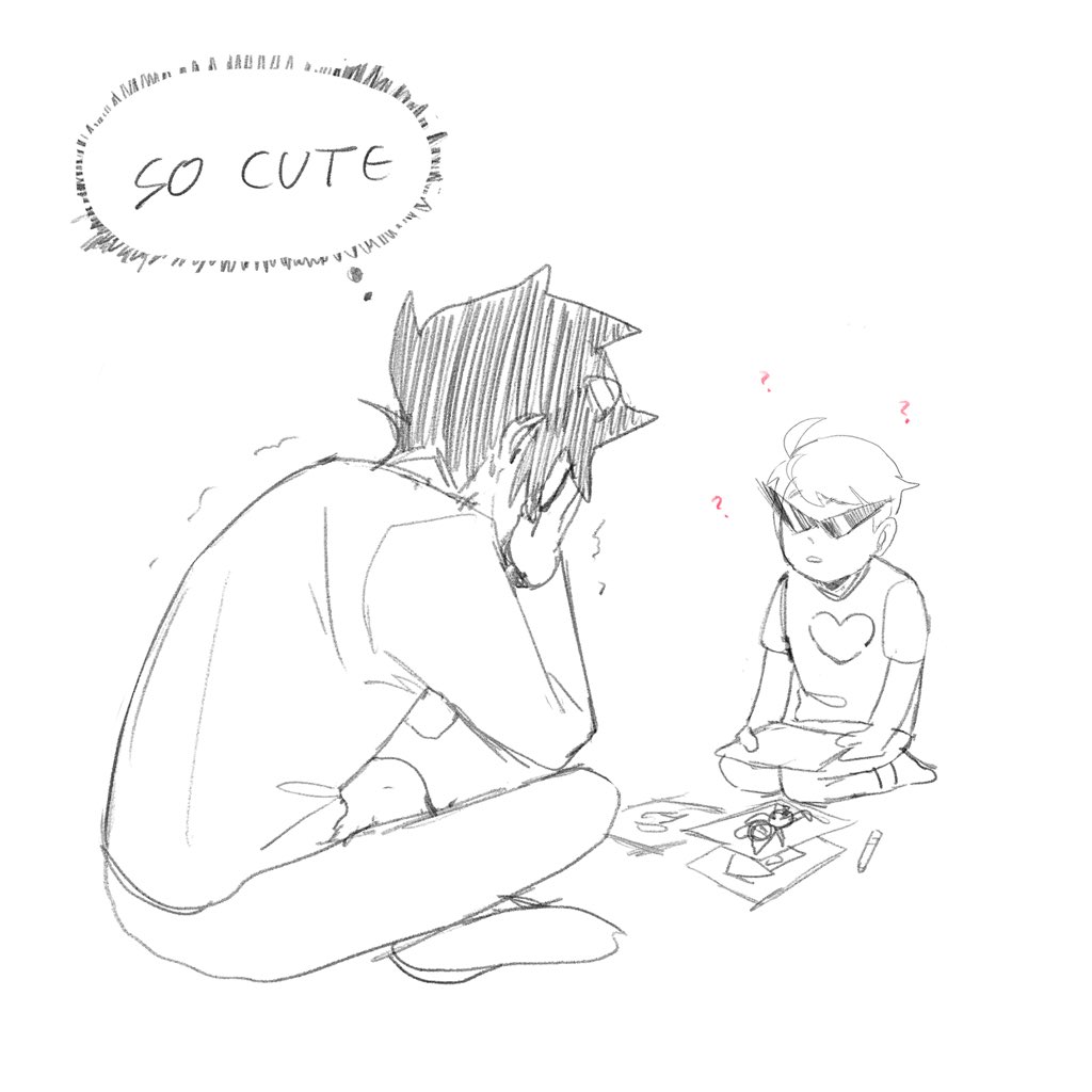 I wanted to make a teen Dave meet up but I have no idea what is he going to say because he is used to the time thingy so he wouldn't find it wired seeing he's future self I guess?
but I have doodles for baby Dave
#homestuck #homestuckfanart #homestuck2
Edit:who's not how's XD