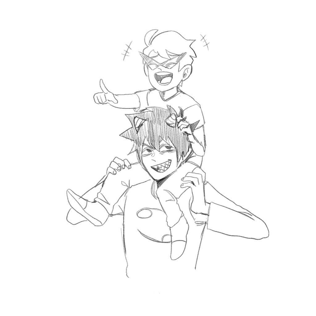 I wanted to make a teen Dave meet up but I have no idea what is he going to say because he is used to the time thingy so he wouldn't find it wired seeing he's future self I guess?
but I have doodles for baby Dave
#homestuck #homestuckfanart #homestuck2
Edit:who's not how's XD