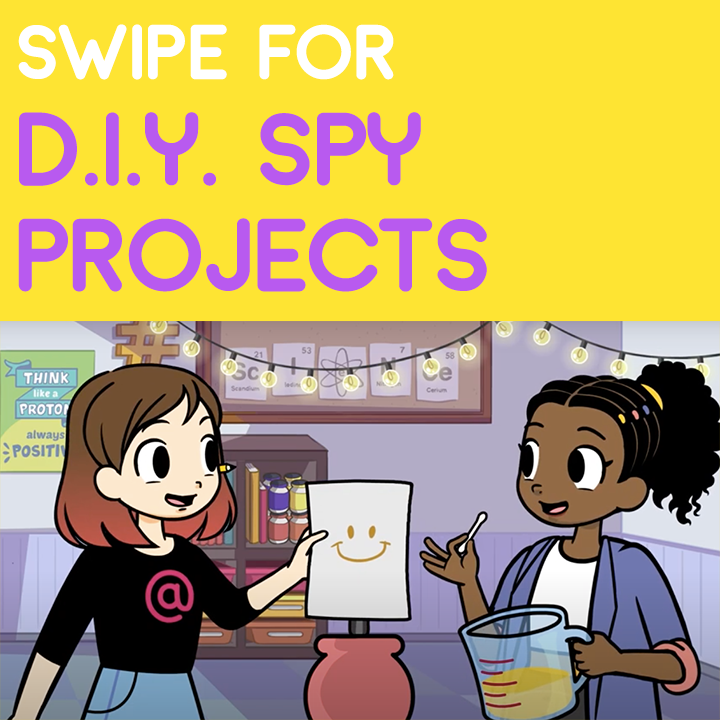 PaperGirlsTV's tweet photo. ๐ต๏ธโโ๏ธ Feeling sneaky? Check out these fun #DIY spy projects for the whole fam! Click the link in our bio to follow along and make them. @curiousjane_fun #spyscience #espionage #invisibleink #pranks https://t.co/jaeoodnoCR