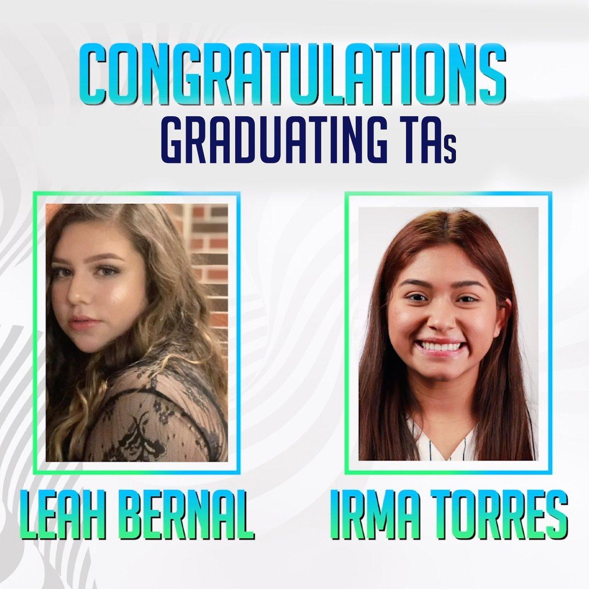 Congratulations to TA’s Irma Torres and Leah Bernal, along with the entire class of 2020, on graduating high school. We are so proud of you guys! #LiveTheLife #BeTheFirst #TobaccoFreeGeneration #TobaccoFree2020