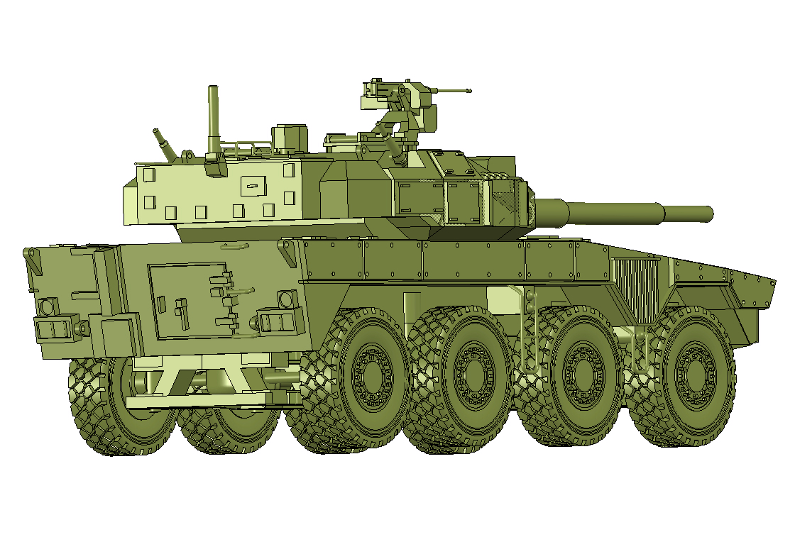 SylphKiku's tweet image. 16式機動戦闘車データ一応完成です。これからプリント用データ作成します。
#16式機動戦闘車　#TYPE16　#ミリタリー #BATTLETANK