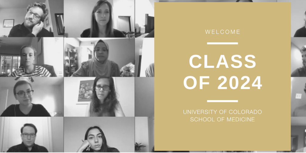 CUMedicalSchool's tweet photo. CU School of Medicine and Office of Student Life welcomed the class of 2024 with a virtual orientation last Friday, launching the new medical students on their studies while the world continues to deal with a global pandemic. #CUSOM #Classof2024
https://t.co/Dl7uJ385Z3 https://t.co/Mpdcnr4Wvs