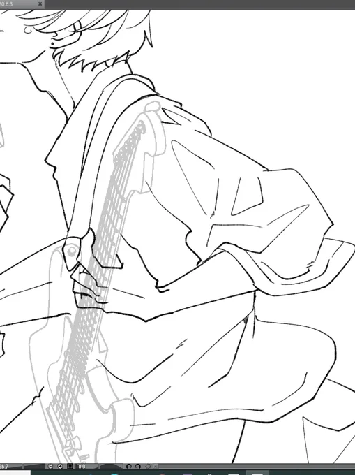 今風のイラストの、ラフで柔らかい線みんなどうやってるの?って思ってたんですが
(デジタルの)つけペンからミリペンに変えたら急にそれっぽくなって「これやこれ!」ってテンション上がってる 