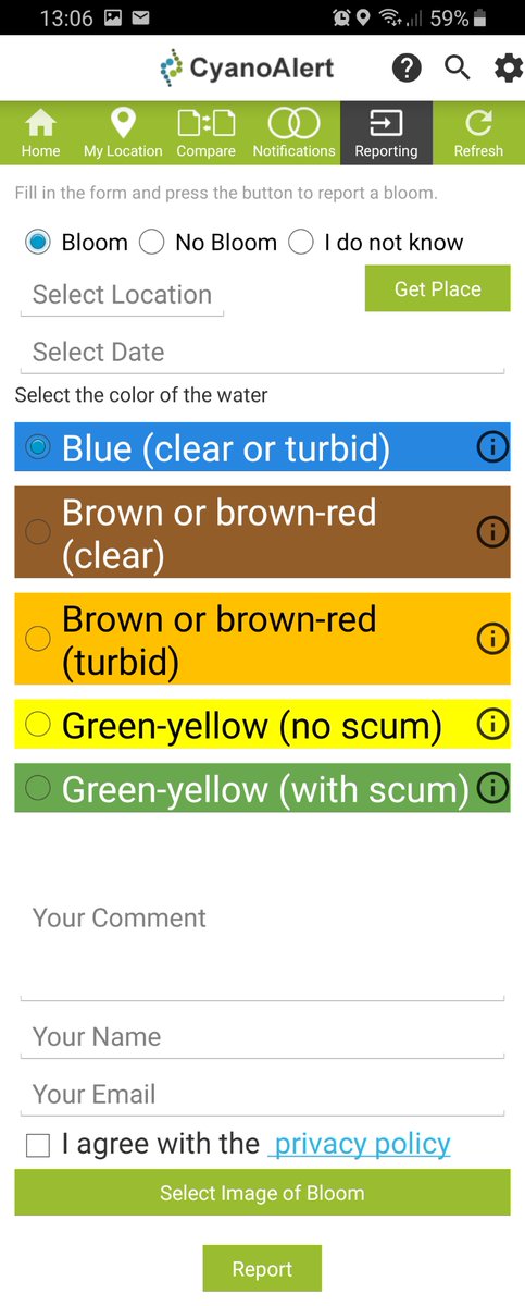 BrockmannCon's tweet photo. Our #CyanoAlertService App has been launched! It currently covers Northern Germany, Sweden and the Baltic. Let us know what's the water colour in your #lake or #coastal area anywhere in the world, using the App's Reporting function on your Android device.
https://t.co/PNHQn1PBHu https://t.co/BdKHbVYu4k