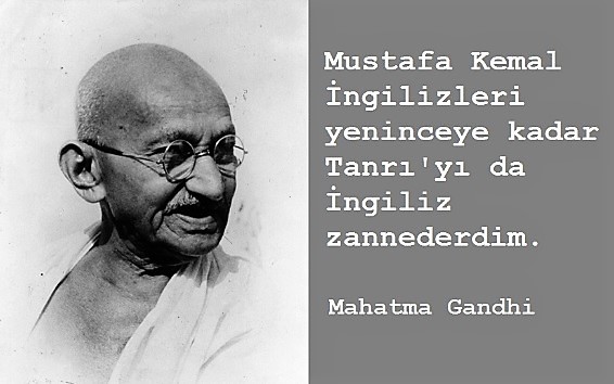 nihadagenc's tweet photo. "Mustafa Kemal İngilizleri yeninceye kadar Tanrı'yı da İngiliz zannederdim."
Mahatma Gandi https://t.co/bi7a2eHlIq