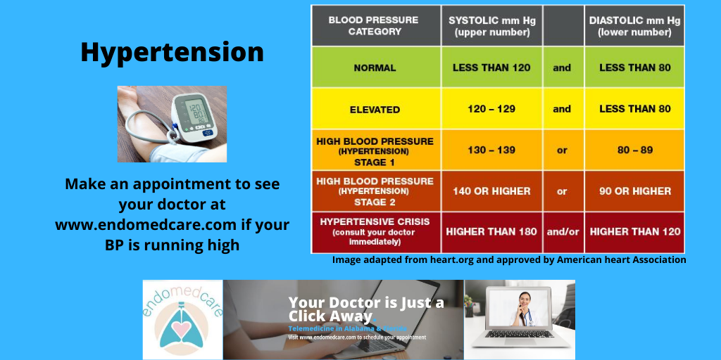 endomedcare's tweet photo. #Hypertension awareness #elevated blood pressure #telemedicine #telehealth
Make an appointment to see your doctor at https://t.co/15os76XfwY if your BP is running high https://t.co/AukMYYSiuQ