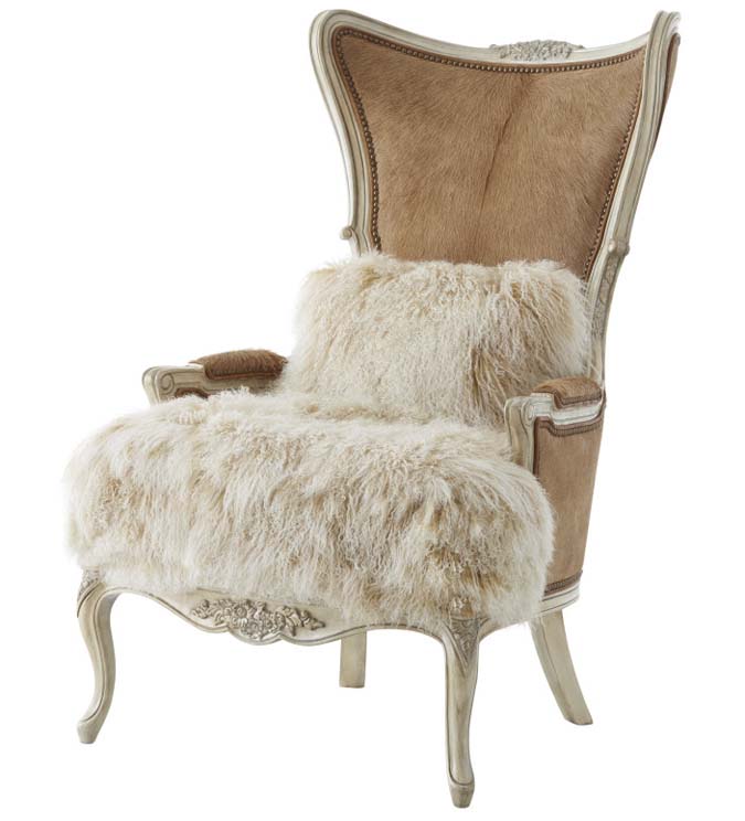 WesternPassion's tweet image. Massoud Soft Wing Accent Chair... ow.ly/Da5750AKKMr

Stunning and unique tall accent chair in blond hair on hide accented with beige Tibetan lamb. #WesternChair #WesternAccentChair  #RusticChair #LeatherFurniture #TibetanHide #MadeInTheUSA